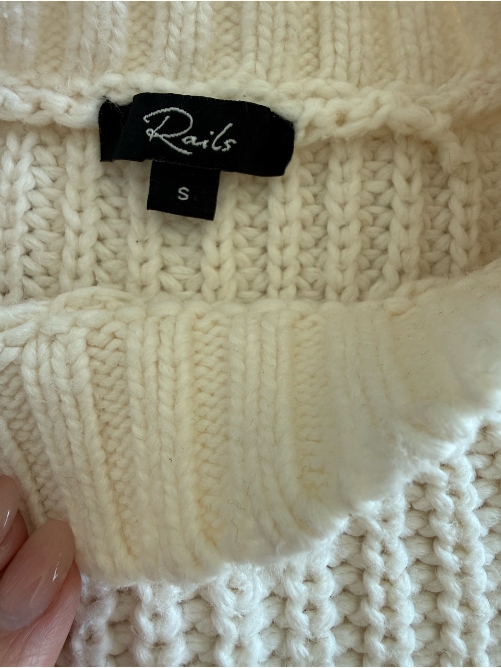 Rails Ivory Dahlia Eyelet Sleeve Knit Vest - Picture 6 of 11